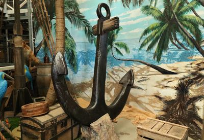 Giant Anchor on Rock