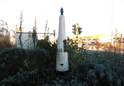 Border Stone in Black and White