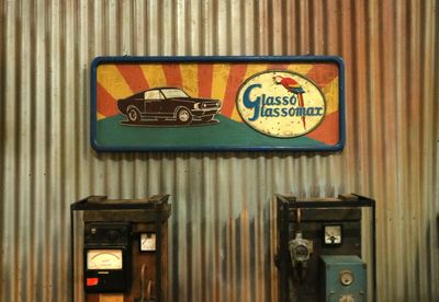 Advertising panel  Glasso Glassomax
