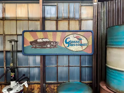 Advertising panel  Glasso Glassomax