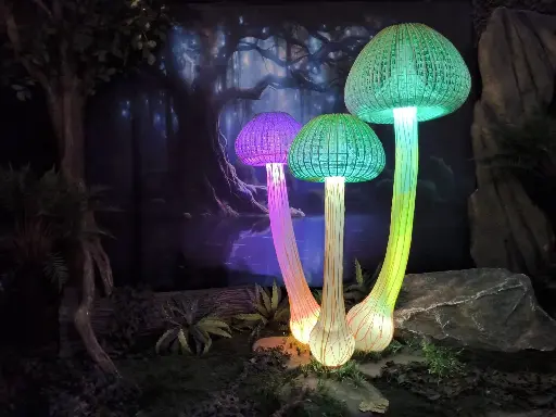 Mushroom with Lights  1m48    220v