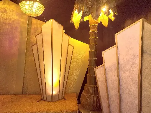 Art Deco  Fan  Lamp