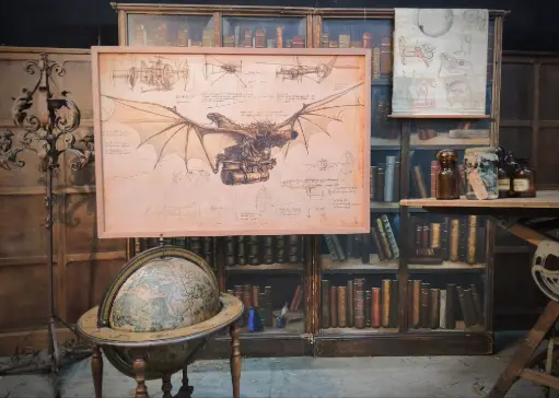 Leonardo DaVinci Sketch panel