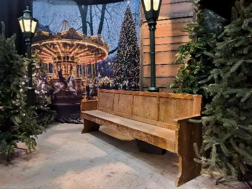 Bench Brown wood 