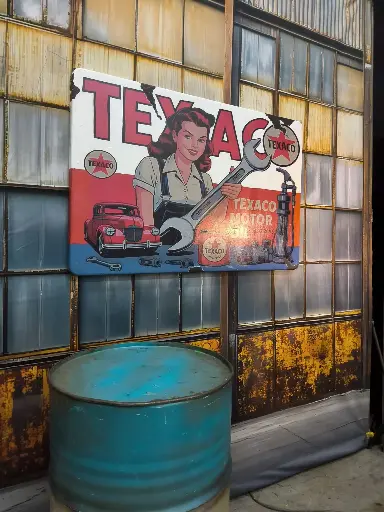 Advertising panel Texaco  enamel-look 