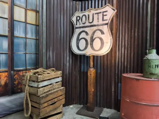 Panel Route 66 white