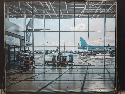Backdrop Airport Departure Hall 