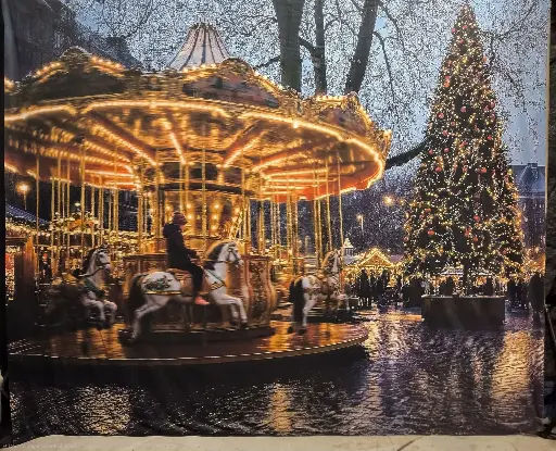 Backdrop Christmas market 