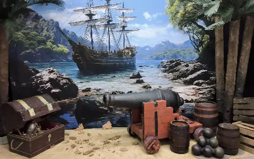 Cannon Red ,  for Pirates or Battlement