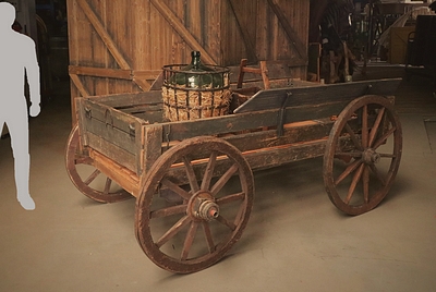 Oude paardenwagen