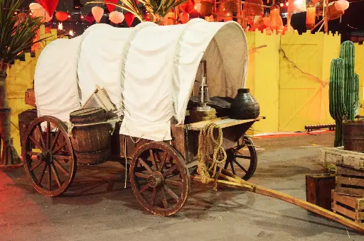 Old Horse Car   Covered wagon
