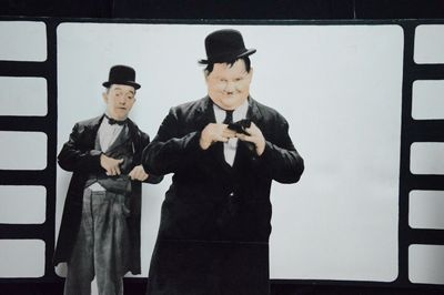 Celebrity on panel, Oliver Hardy
