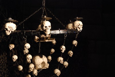 Chandelier with Skulls  M