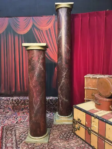 Column, Red Marble, Large