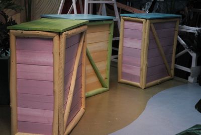 Coloured Wooden Bar in Bright 