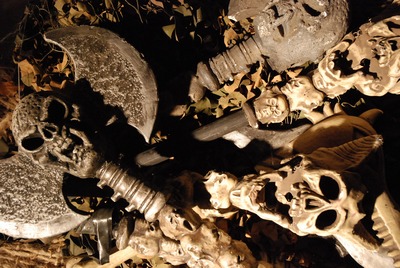 Weapon, Skull, Bones, Axe