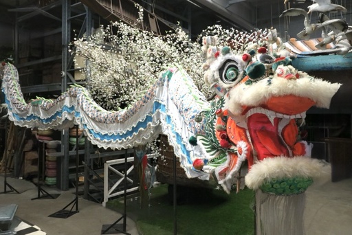 Dragon, white, (hanging)