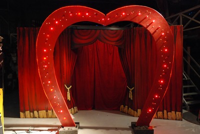 Heart Gate Entrance with lights  220v