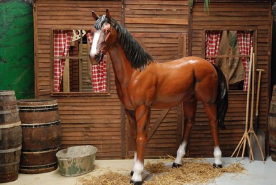 Horse Brown life size