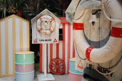 Lifebuoy on post
