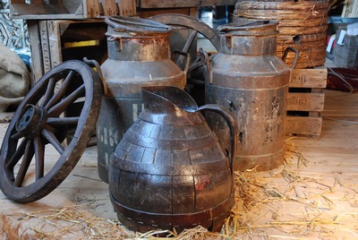 Milk Bucket , wood