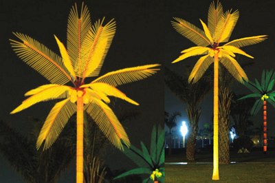 Palmtree  electrical lighting, 4m80  HUGE !