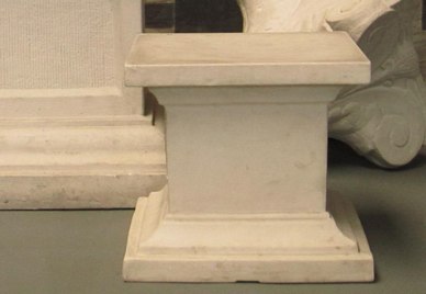 Pedestal White Stone S