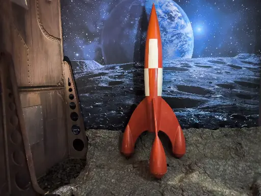 Rocket ""NASA"" (note!! now Red &amp| White )