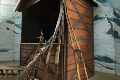 Ski's, wood,  a pair