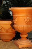 Vase, terra-cotta, conical, pot