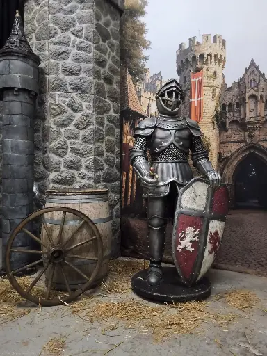 Knight standing