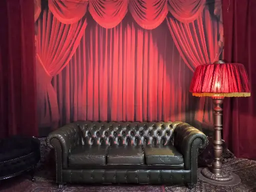 Chesterfield, Bench  Olive Green