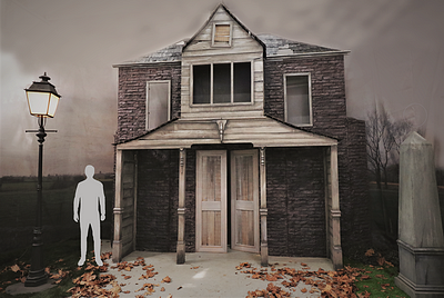 House   Huge  Gray    2 Story  High 